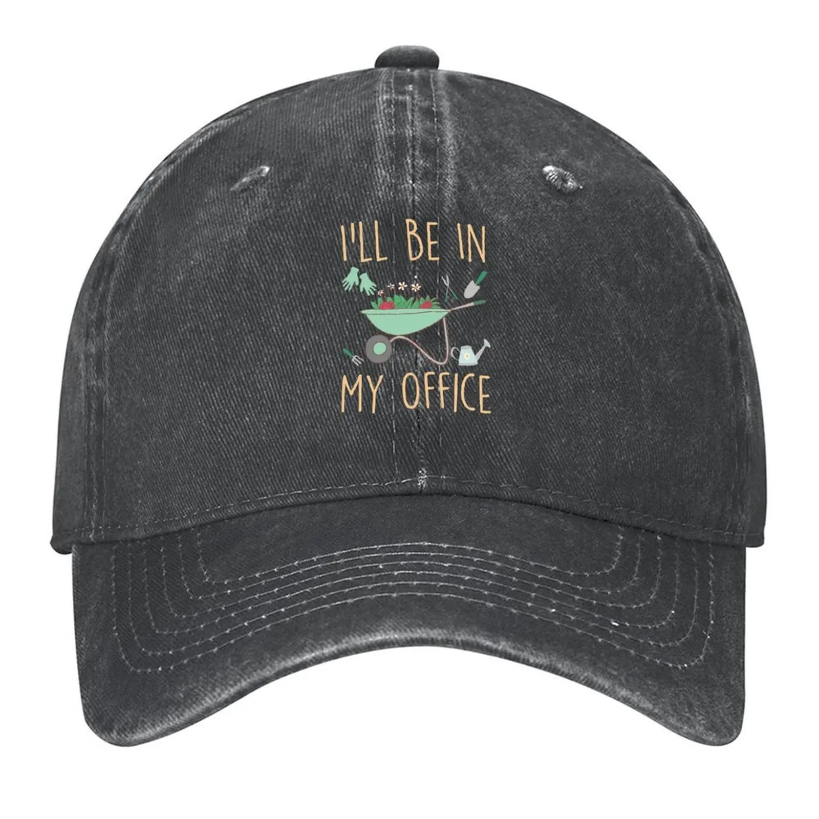 

I'll Be In My Office Garden Funny Distressed Gardening Baseball Cap fishing hat |-F-| Brand Man cap Trucker Cap Men Hats Women's