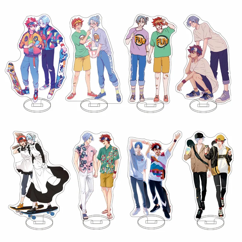 Anime SK8 The Infinity Acrylic Stand Model Reki Kyan Langa Adam Joe Figure Cosplay Plate Holder Topper Desk Decor Plate Gifts