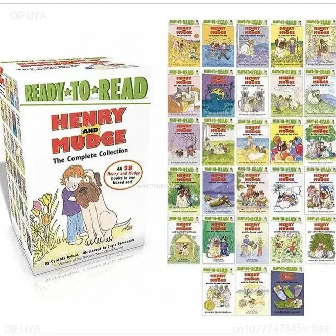 

28 Volume Ready To Read Henryand Mudge English Child Book Learning and Education Picture Books for Ages 3To 6BOOKS