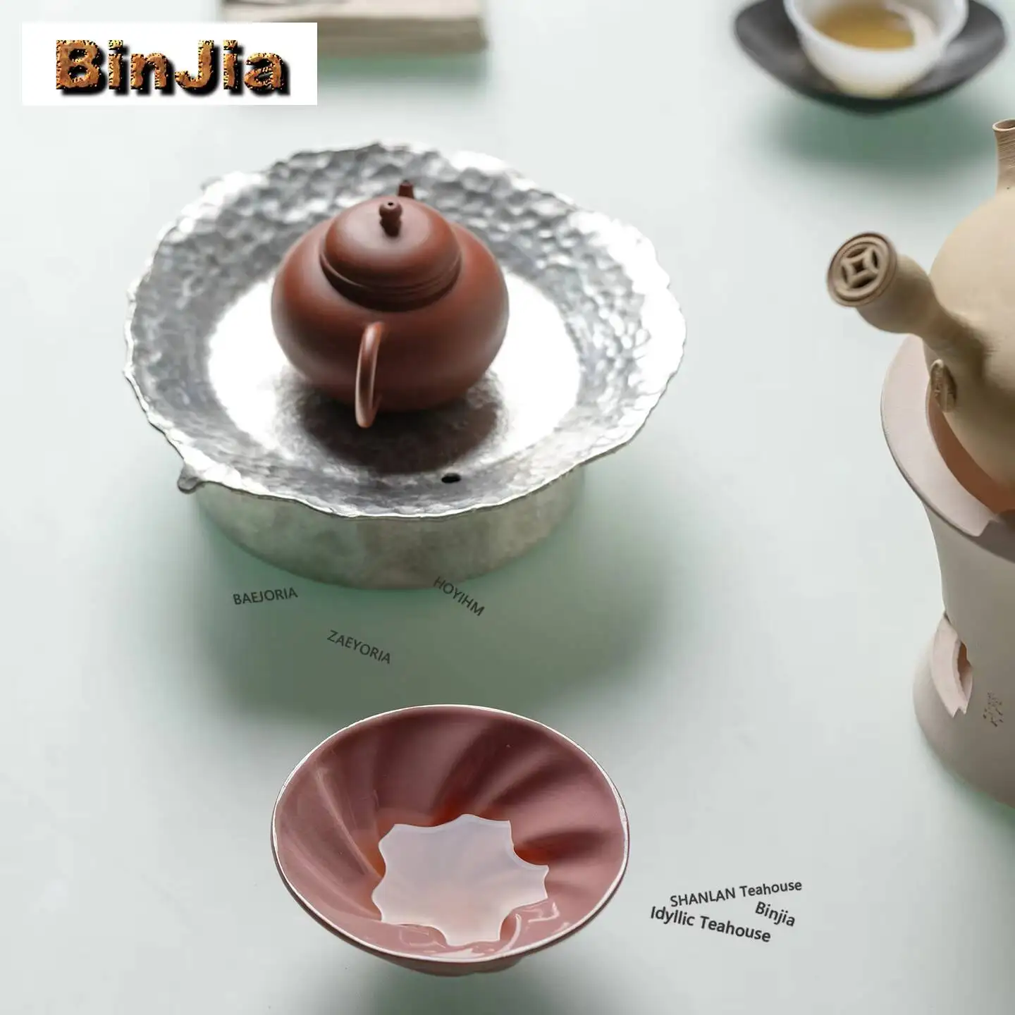 60ml Minimalist Spiral Flower Teacup Zen Tea Bowl Sample Tea Cup Tea-tasting Smelling Cup Chazhan Master Cups Household Cafes