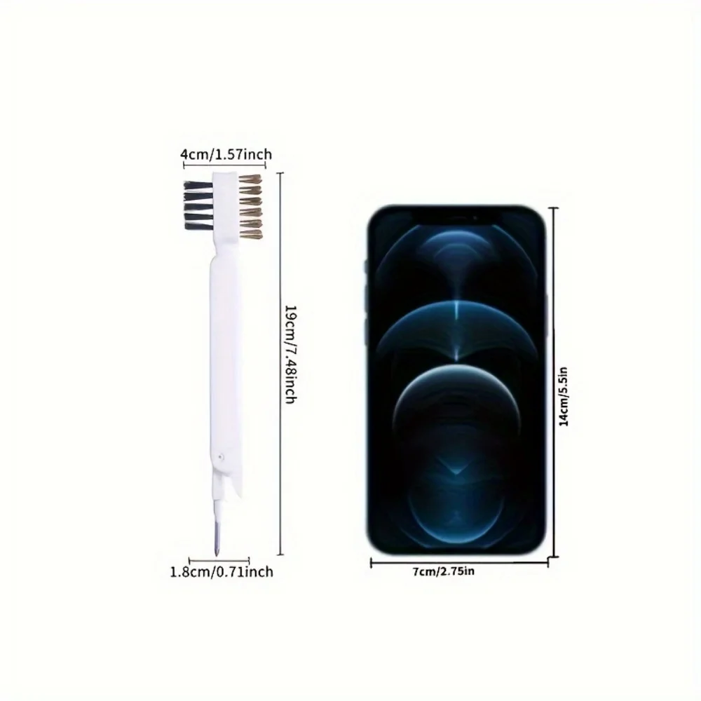 Three-In-One Nylon Wire Brush Head, Stove Brush, Kitchen Cleaning Brush, Gap Brush, Multi-Functional Brush