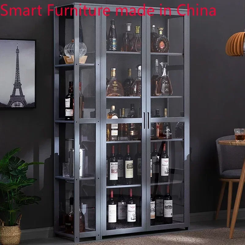 

Liquor Display Wine Cabinets Living Room Commercial Storage Wall Wine Cabinets Modern Simplicity Botellero Vino Furniture QF50JG