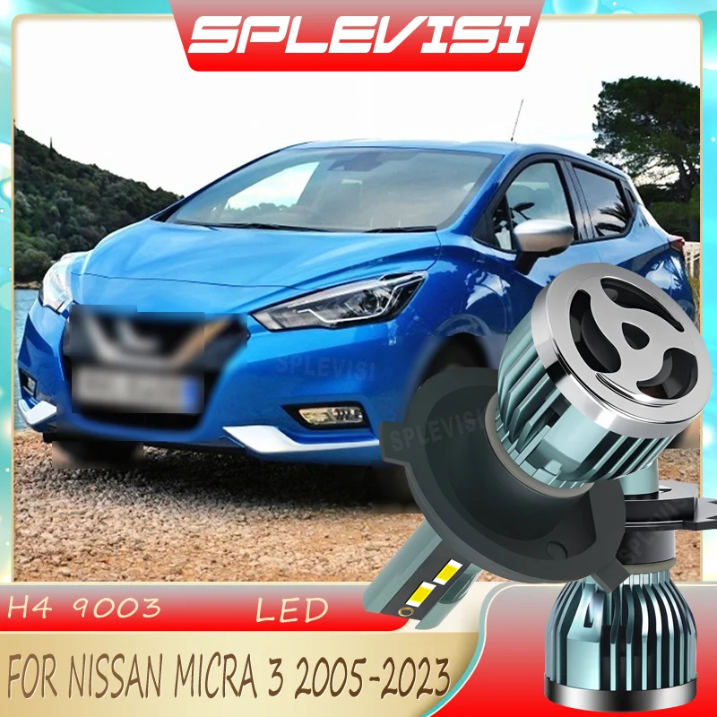 

All-Weather Protection H4 LED Headlights Auto Bulbs For NISSAN MICRA 3 2005 2006 2007 2008 2009 2010 2011 2012 2013 2014-2023