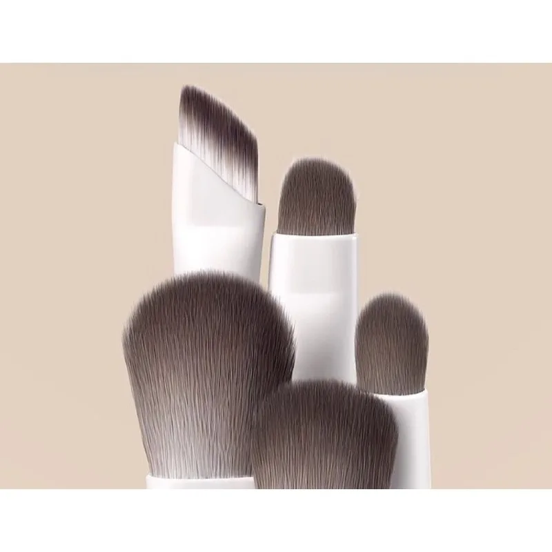 Juego de pinceles de sombra de ojos Yunci de 10 piezas para principiantes, incluidos pinceles para color de base, mezcla de delineador de ojos y maquillaje de ojos detallado