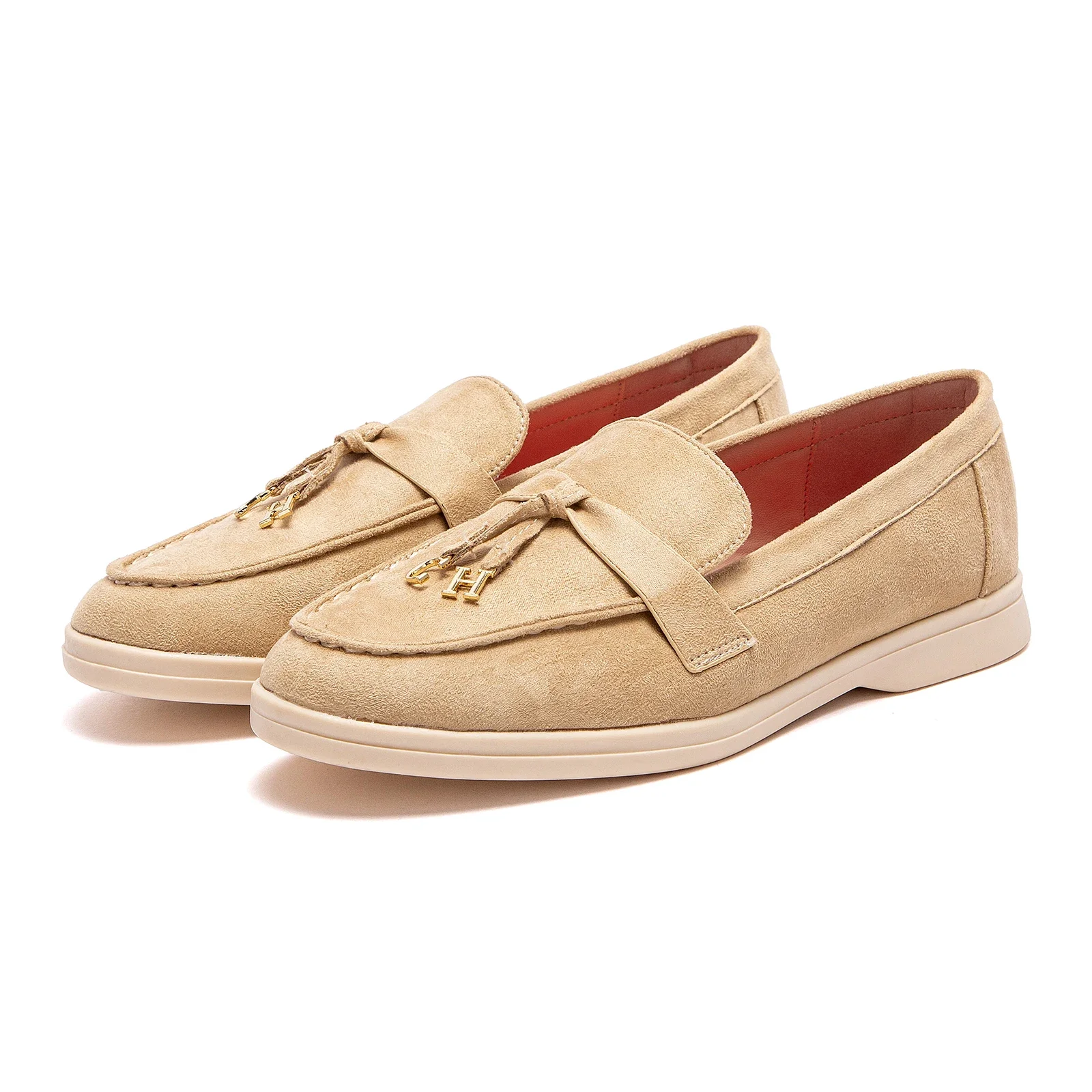 Men\'s and Women\'s Casual Shoes Loafers Deluxe Brand Leather Shoes Flat Out Traveling Strolling Shoes Black Hot Model