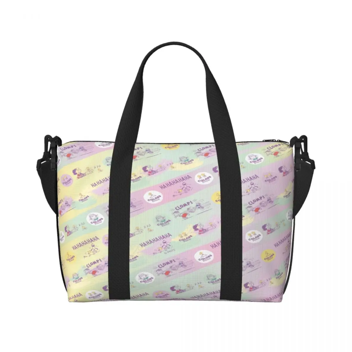 

Custom Snoopys Dog Cartoon Comic Pattern Tote Bag Women Large Capacity Beagle Beach Gym Shoulder Travel Bag
