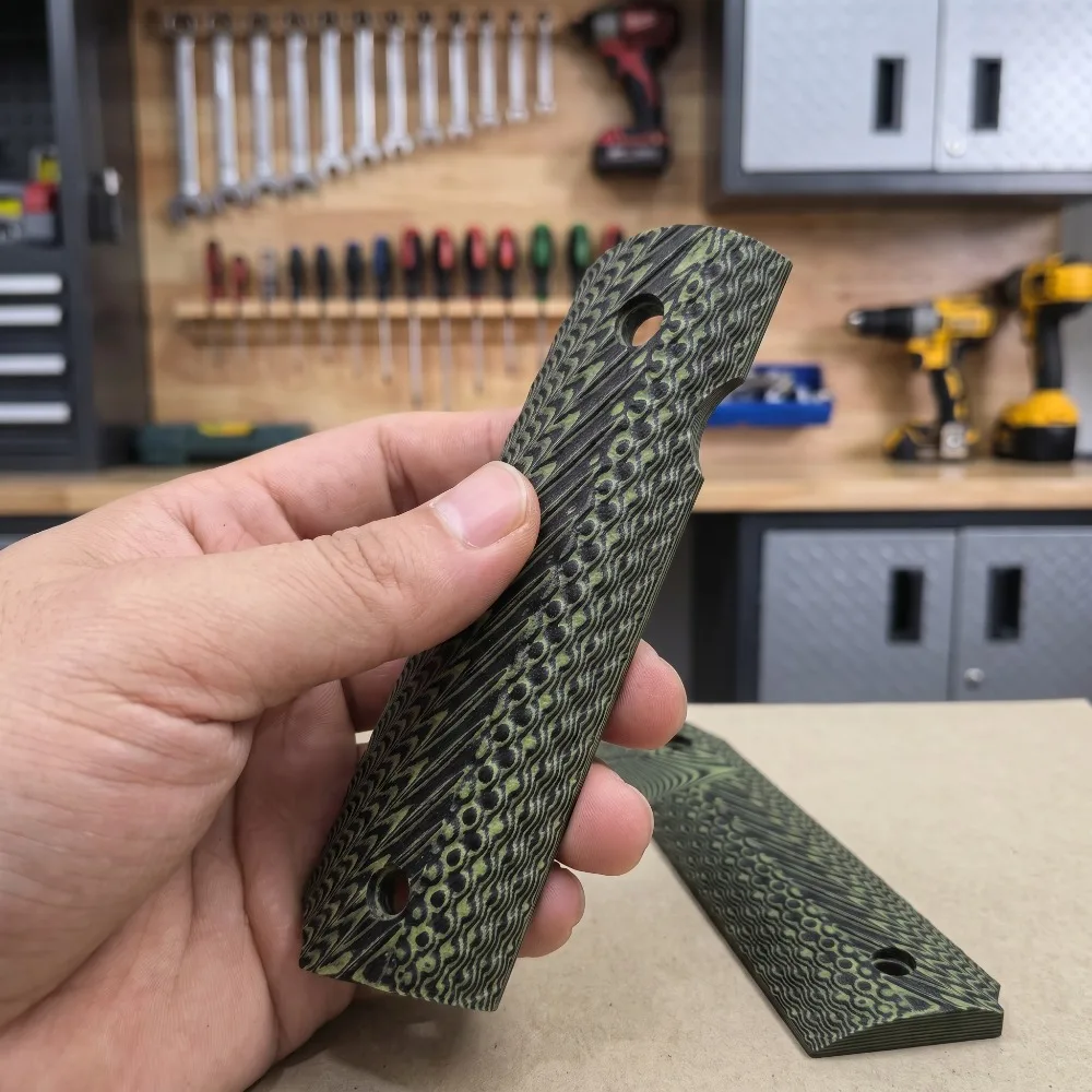Texture G10 Grips Replacement Handle Scales for Full Size 1911 Pistol Shooting Accessories