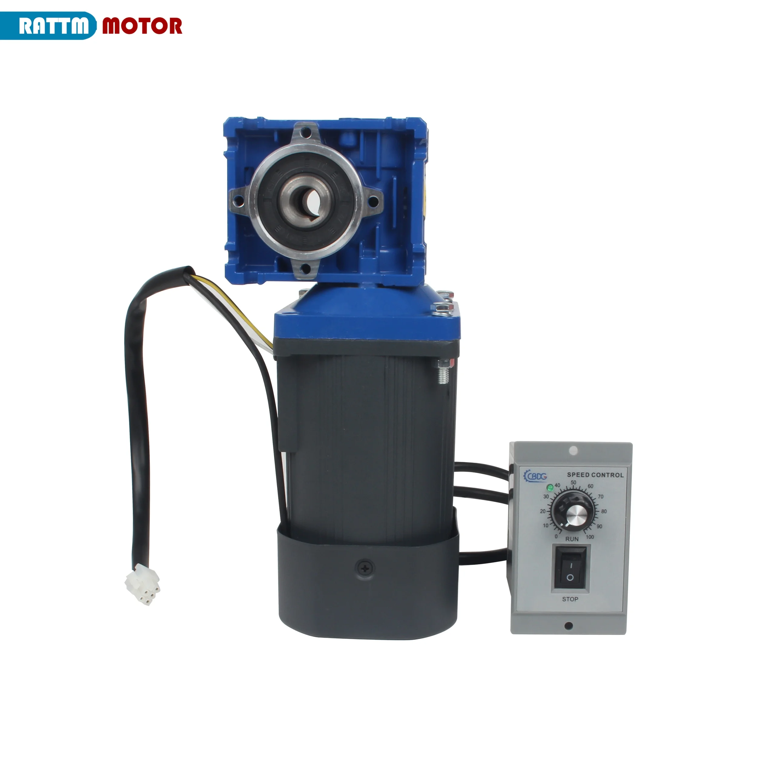 120W AC 110V Worm Gear Reduction Motor RV30 Reduction Ratio 1:10 1:40 Gear Motor RV30 Self-Gearing Single-Lock Shaft Rotation