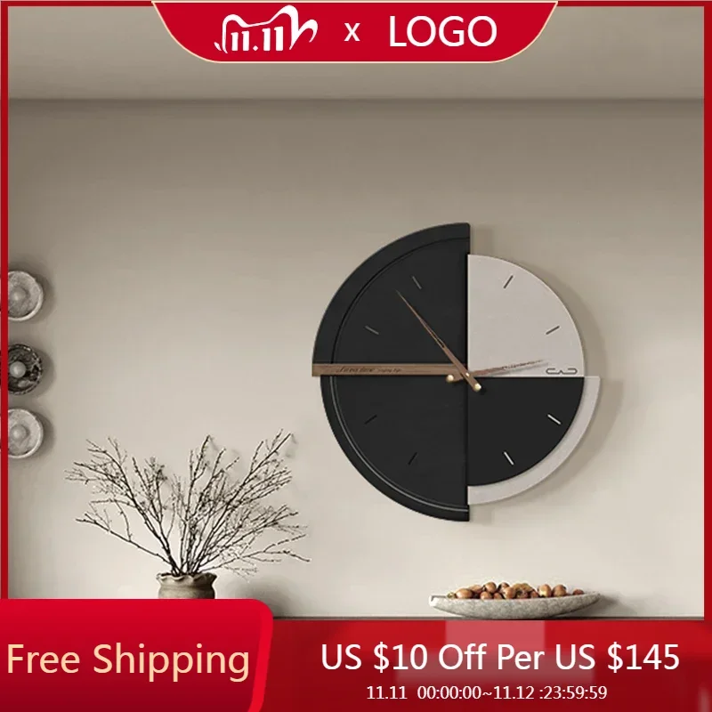 

Vintage Digital Wall Clocks Luxury Design Minimalist Restaurant Simple Nordic Clock Wall Silent Reloj Pared Home Decorations