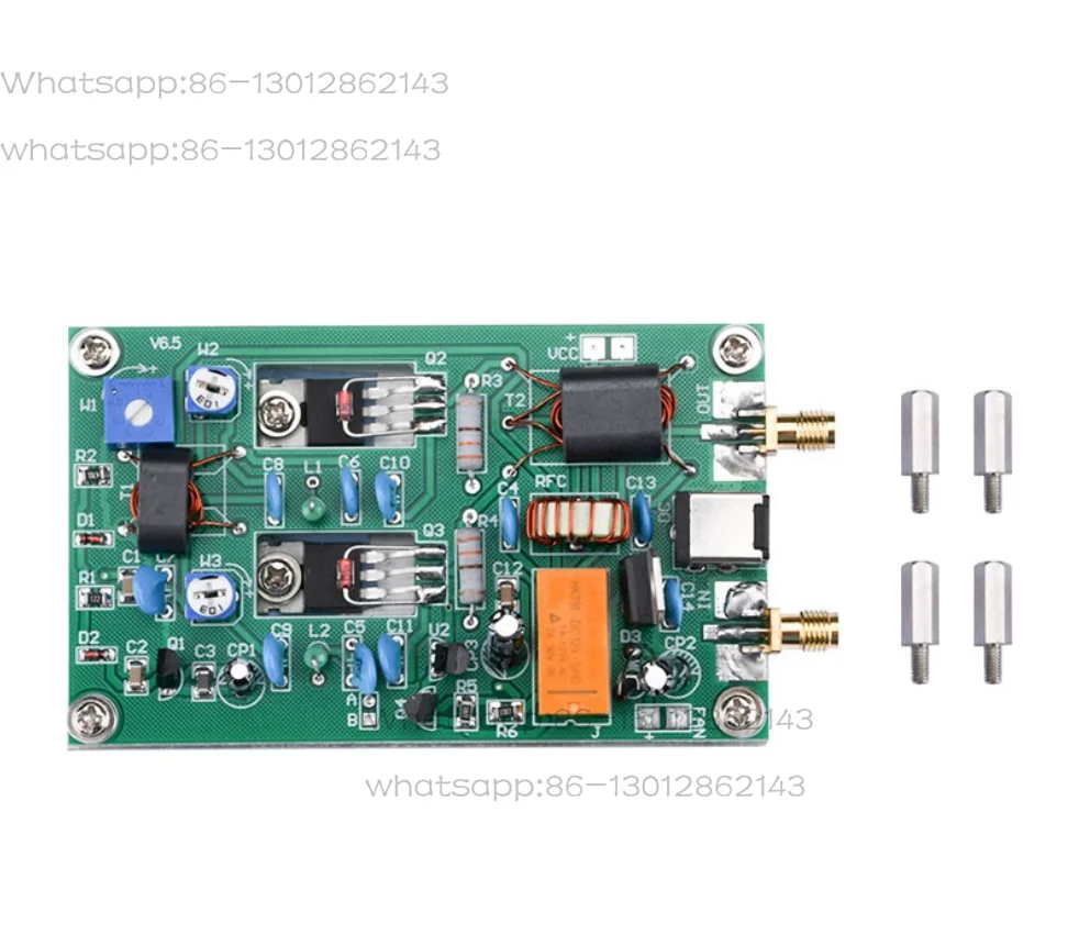 3-28MHz 30W Short Wave RF Power Amplifier Board CW SSB Linear RF AMP High HF radio shortwave station 7MHz 13.56MHz RFID Signal