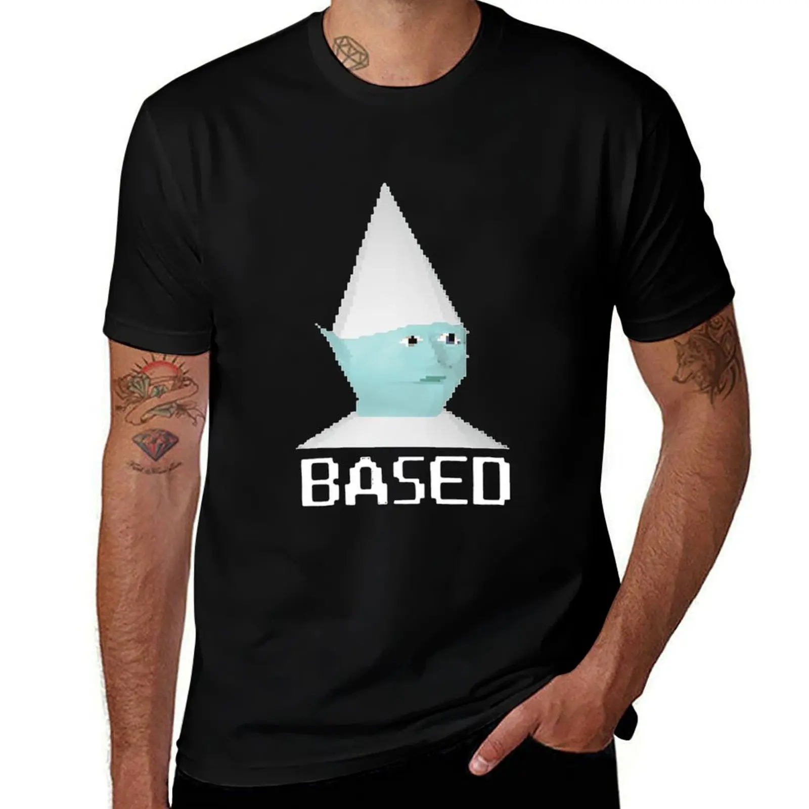 Gnome Based PewDiePie Lightweight T-Shirt anime stuff blue archive blanks Short sleeve tee Short sleeve tee men