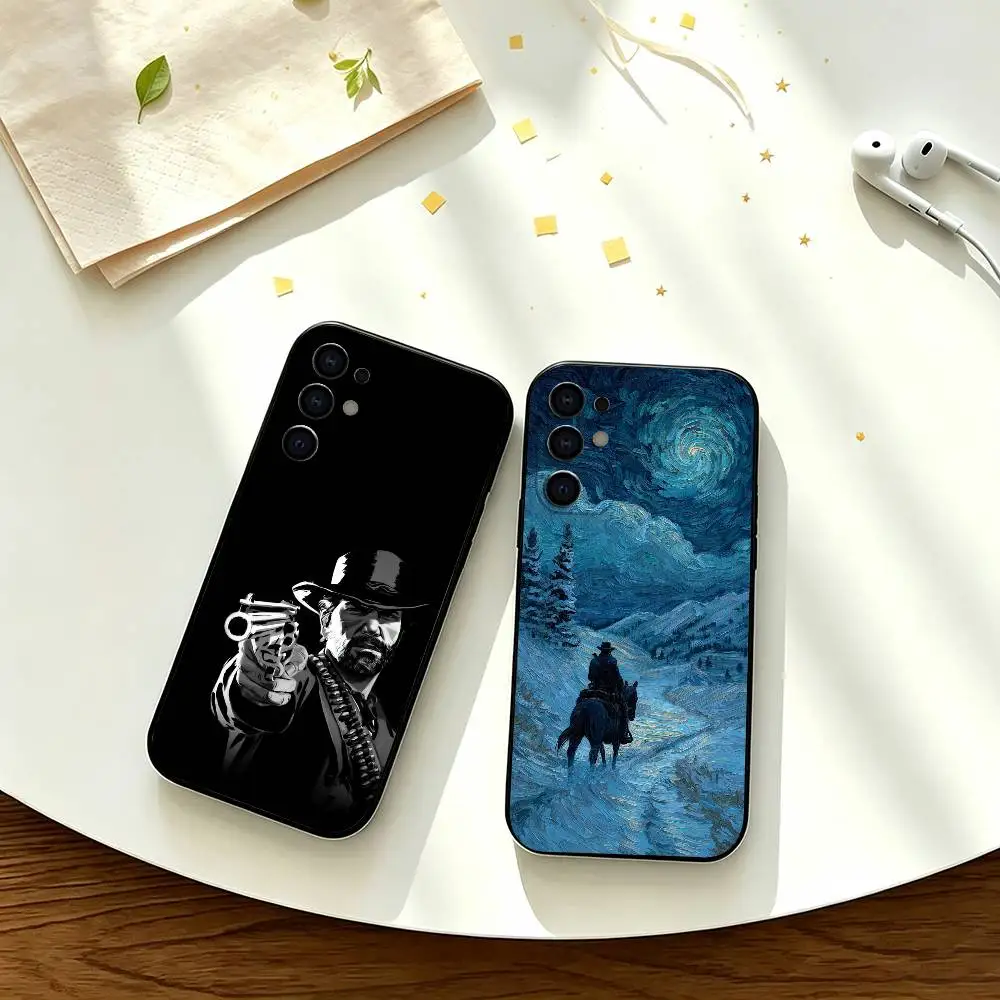 game of the-Red Dead Redemption 2   Phone Case For Samsung S25,S23,S22,S20,S21,S30,Ultra,Plus,Note,5G Black Cover