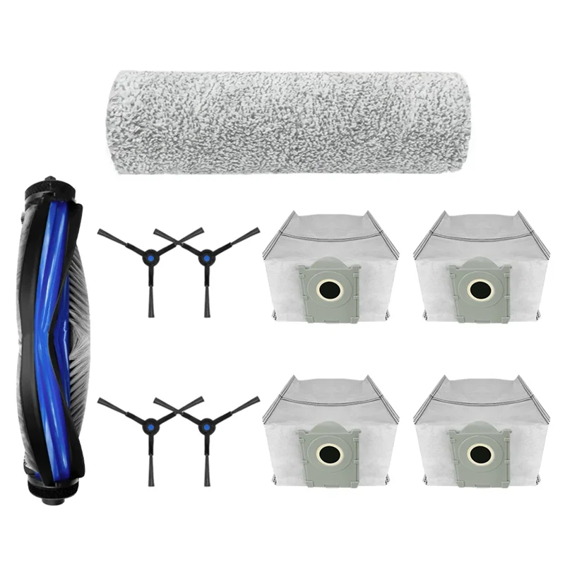 ABRB-For Ecovacs Debot X8 PRO OMNI / DEX56 Vacuum Parts Main Roller Side Brush Roller Mop Cloth Dust Bag Accessories