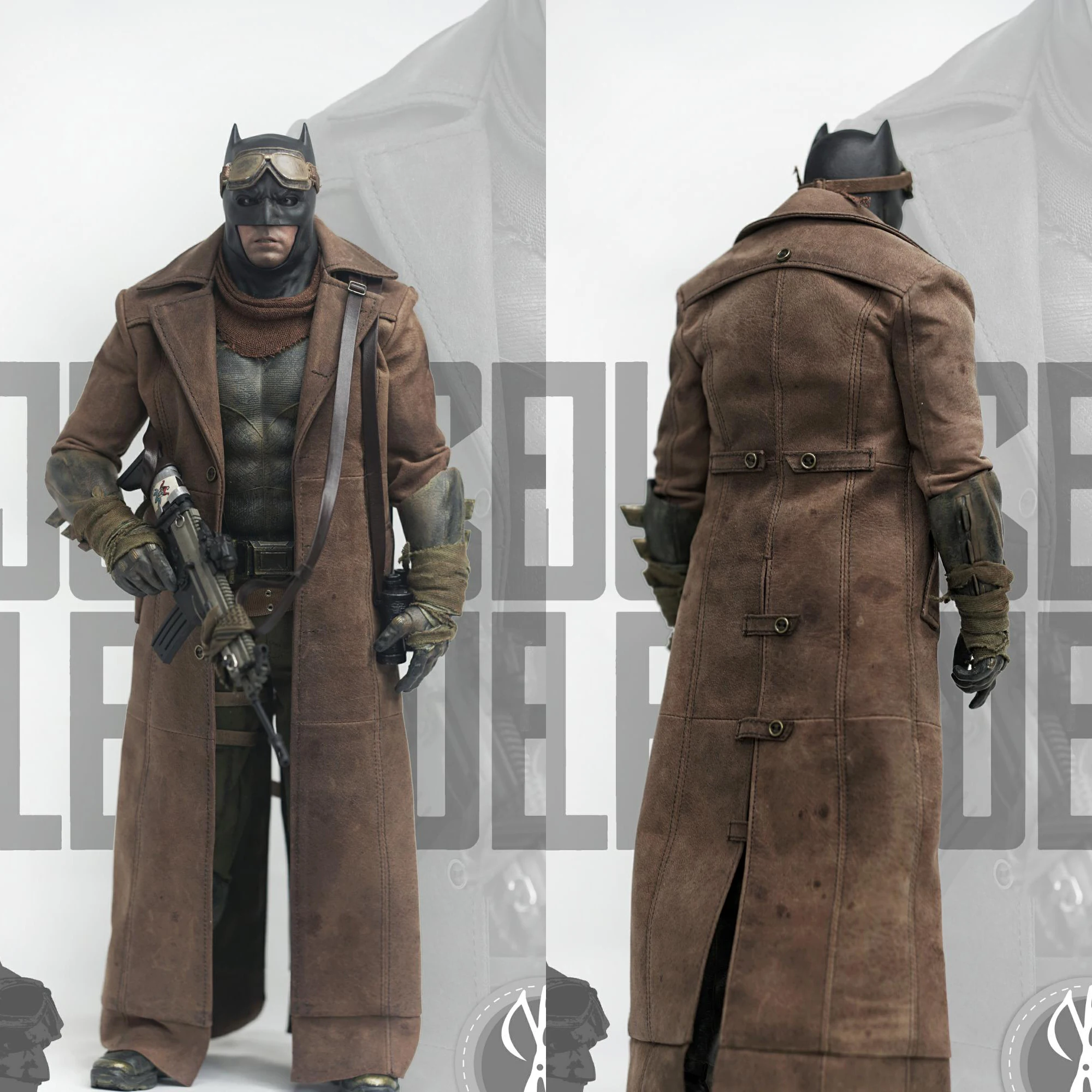 NBP 스튜디오 NB01 1/6 배트 히어로 코트 스카프 세트 벤 아플렉 의상 모델 12인치 액션 피규어 바디 취미 컬렉션용