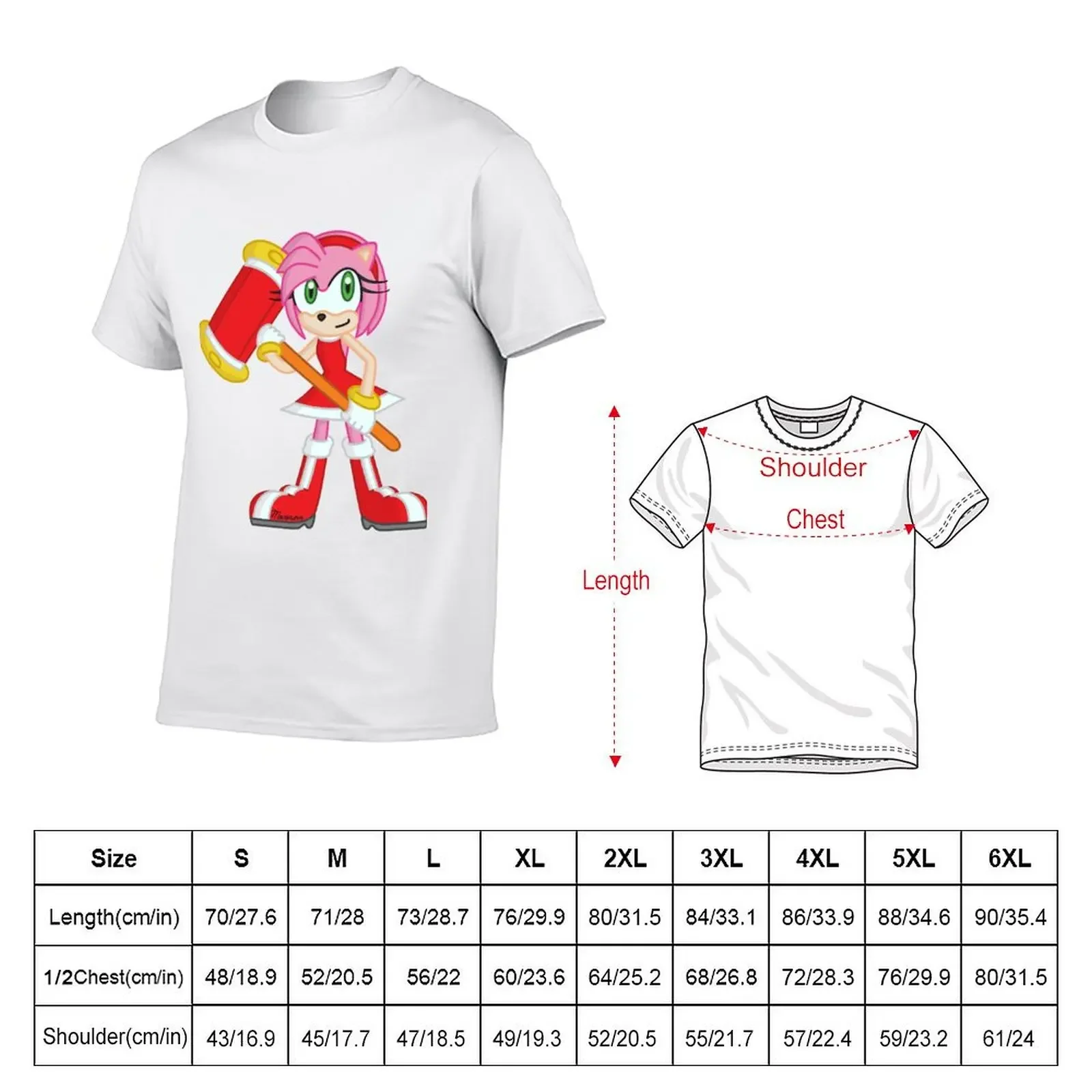 Amy Rose T-shirt blanks tees workout shirts for men