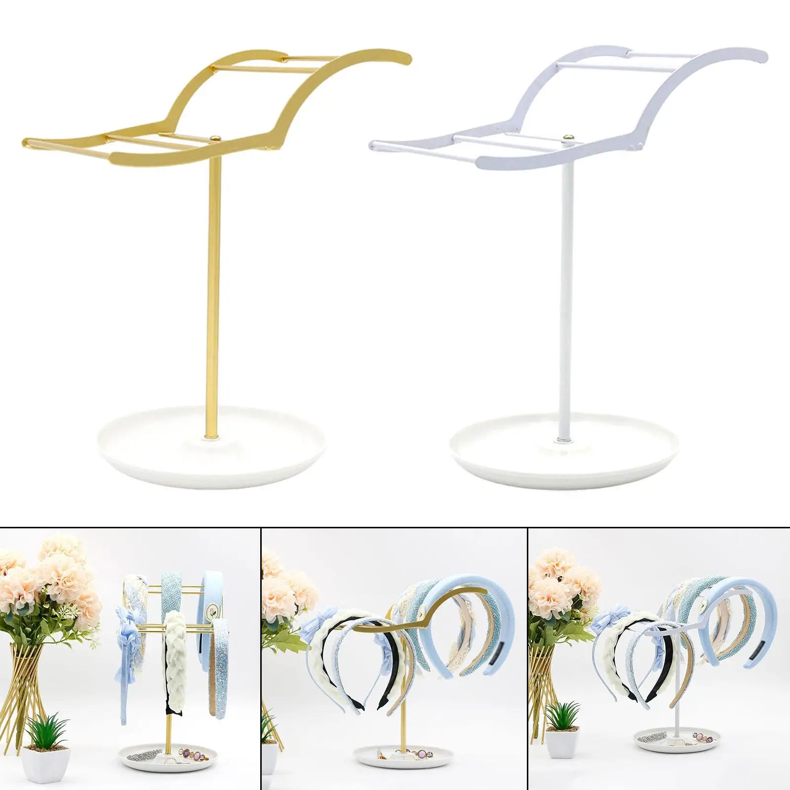 

Headband Holder Hairband Organizer Tabletop for Women and Girls Headband Storage