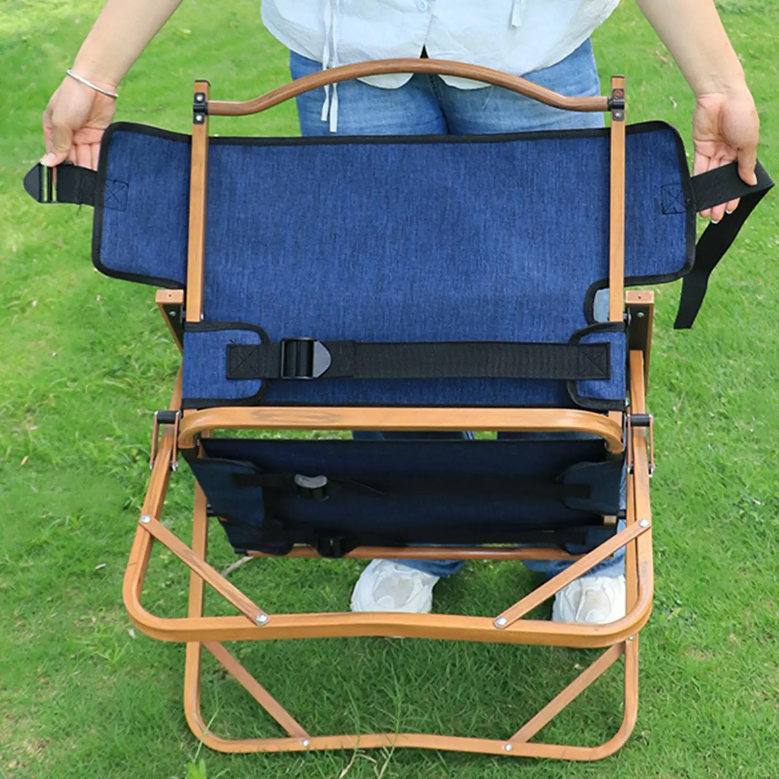 Replacement Cloth for Foldable Chairs Double Layer for Outdoor Furniture Parts Simple Assembly Good Load Bearing Accessories