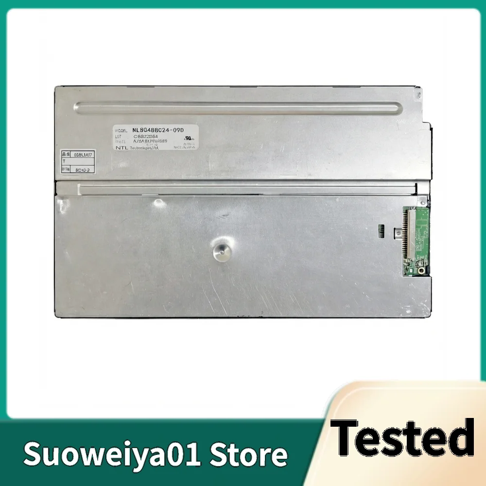 Painel de tela LCD industrial testado original NL8048BC24-09D 9,0 "polegadas 800x480