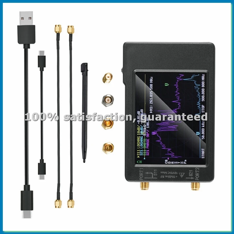 

2.8 Inch -H Vector Network Analyzer Supports 50KHz -900MHz HF VHF UHF Antenna Network Analyzer-ABHG