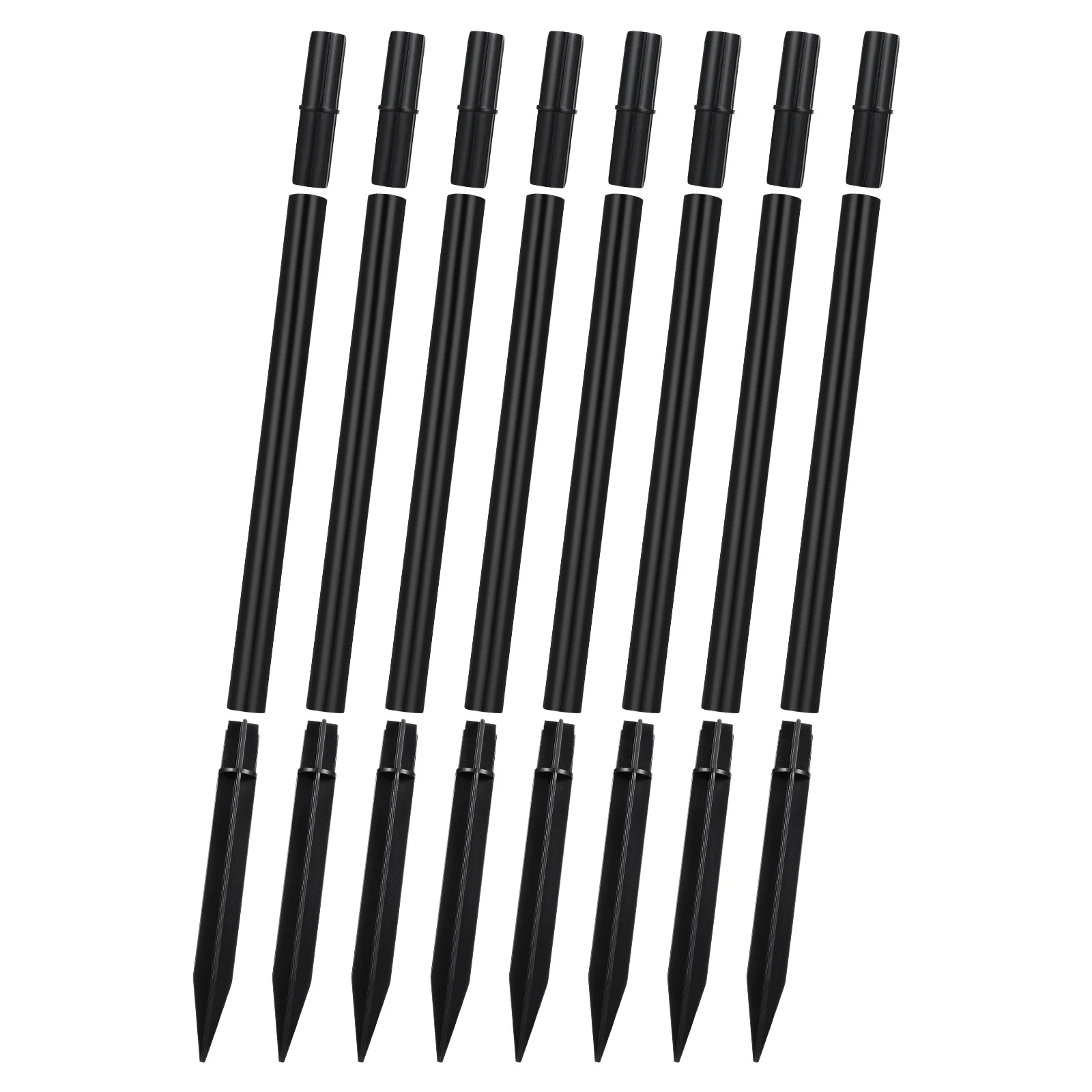 8 set Solar Light Stakes Replacement Garden Lamp Accessories Waterproof Plastic Stakes For Pathway Lights Extension Tubes