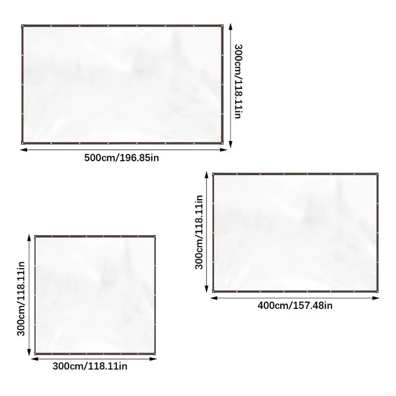Winter Coops Insulation Cover PVC And Rope For Greenhouse Protections Clear Tarp Y5GB