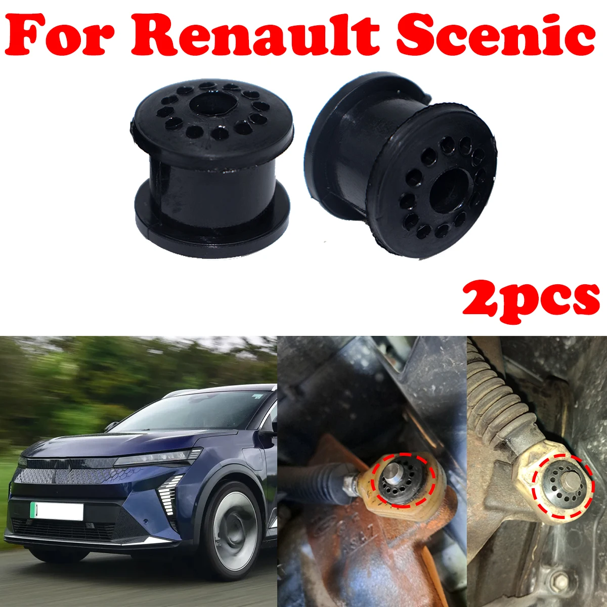 2pc For Renault Scenic T Cruiser Voyager Neon Gearbox Cable Linkage Rubber Bushing MT Shift Lever Assembly Replacement Parts