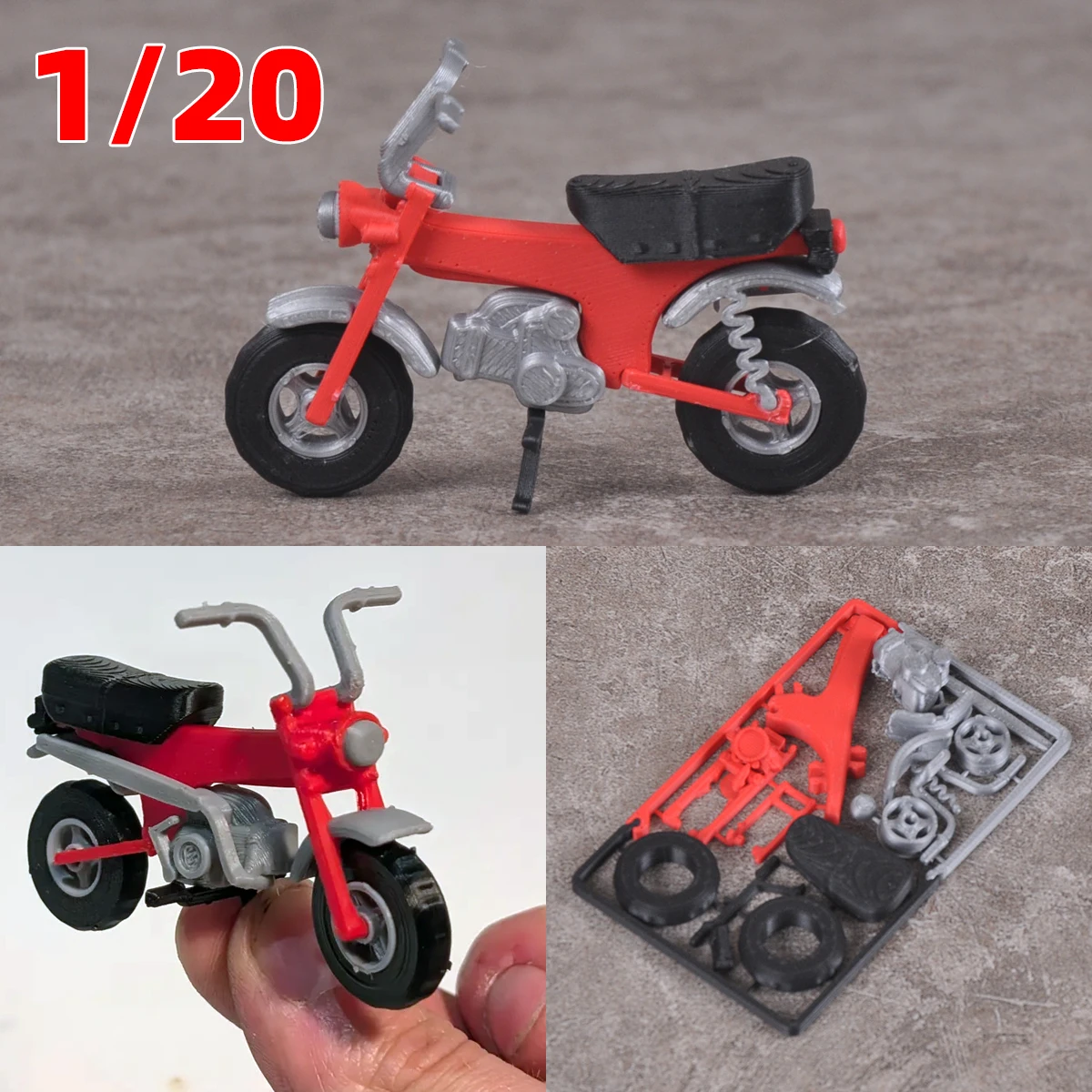 

Набор для сборки статичной пластиковой модели мотоцикла 1/20