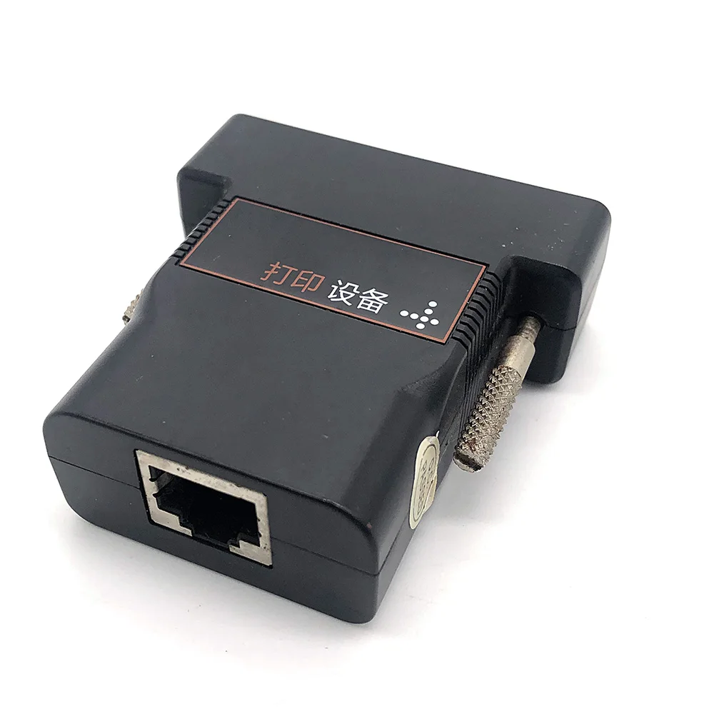 RJ-45 Ethernet Network Port Black serial Adapter Connector Fits For HIMASOFT printer device