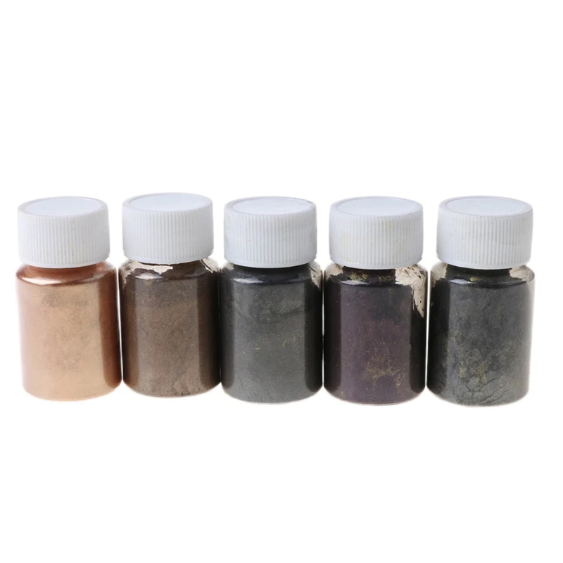 F42F DIY Making Dyes Accessories Cosmetic Grade Pearlescent Natural Mica Mineral Powder Epoxy Resin Dye Pearl Pigment