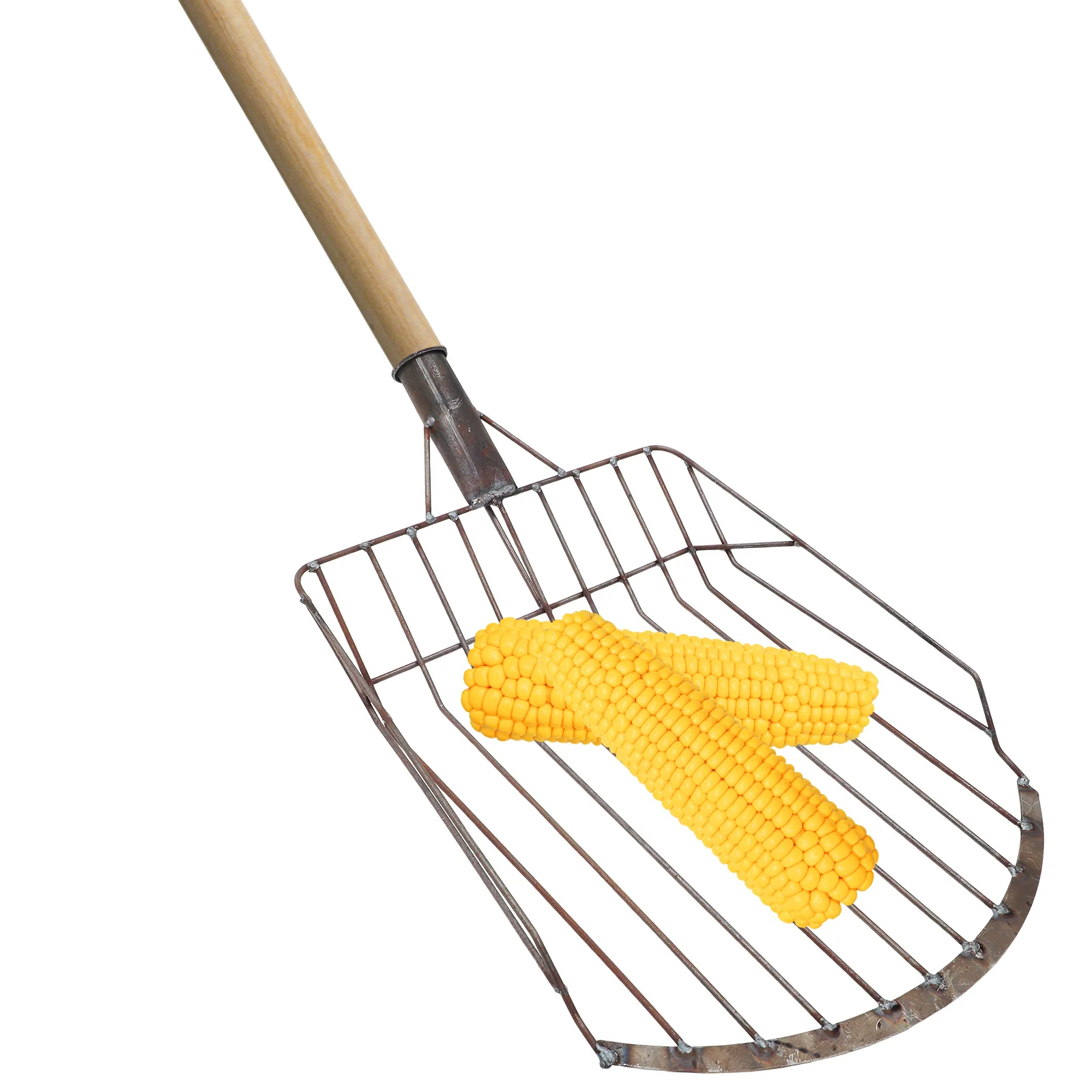 

Professional Half Round Corn Spade Iron Shovel Head Lightweight Multi-Purpose Garden Shovel Soil Loosening Farm Tool