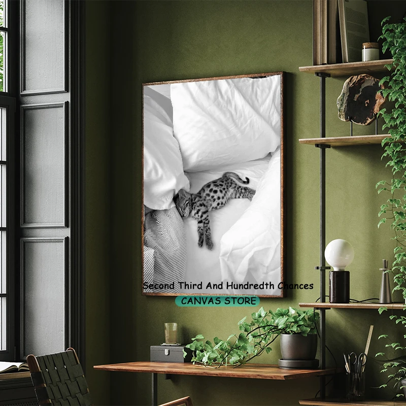 Leopard Black and White Hypebeast Prints Cheetah and Panther Wall Decor Canvas Painting Cheetah Poster Fashion Wall Art Picture