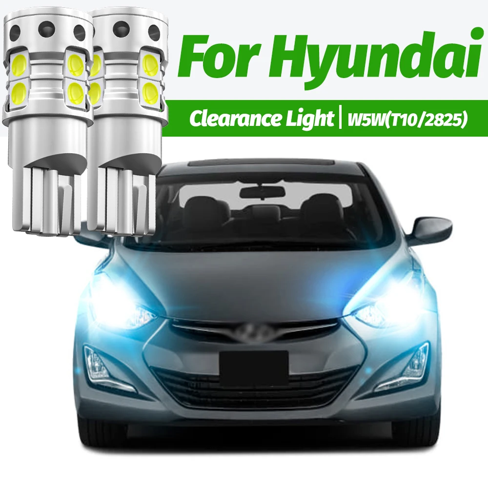 2x LED Parking Light W5W T10 For Hyundai Accent Elantra 3 4 Getz i10 i20 i30 ix20 ix35 Matrix Santa Fe Sonata 5 6 Tucson Solaris