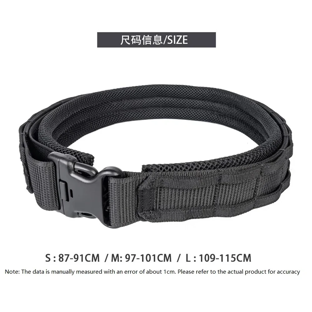 Tactical Armor MOLLE Belt RONIN Style Weight-Bearing Y-Strap Waist Seal for Outdoor Sports Camping Training