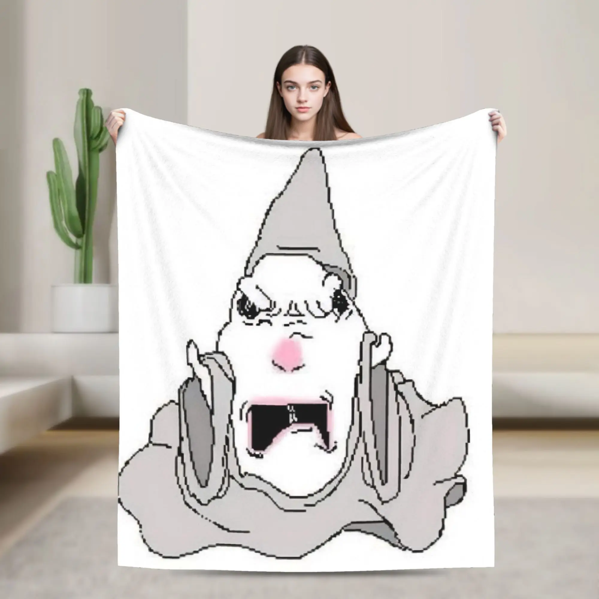 Hamster Caveman Blanket Coral Fleece Plush  Comfortable Super Soft Throw Blanket for Home Plush Thin Quilt