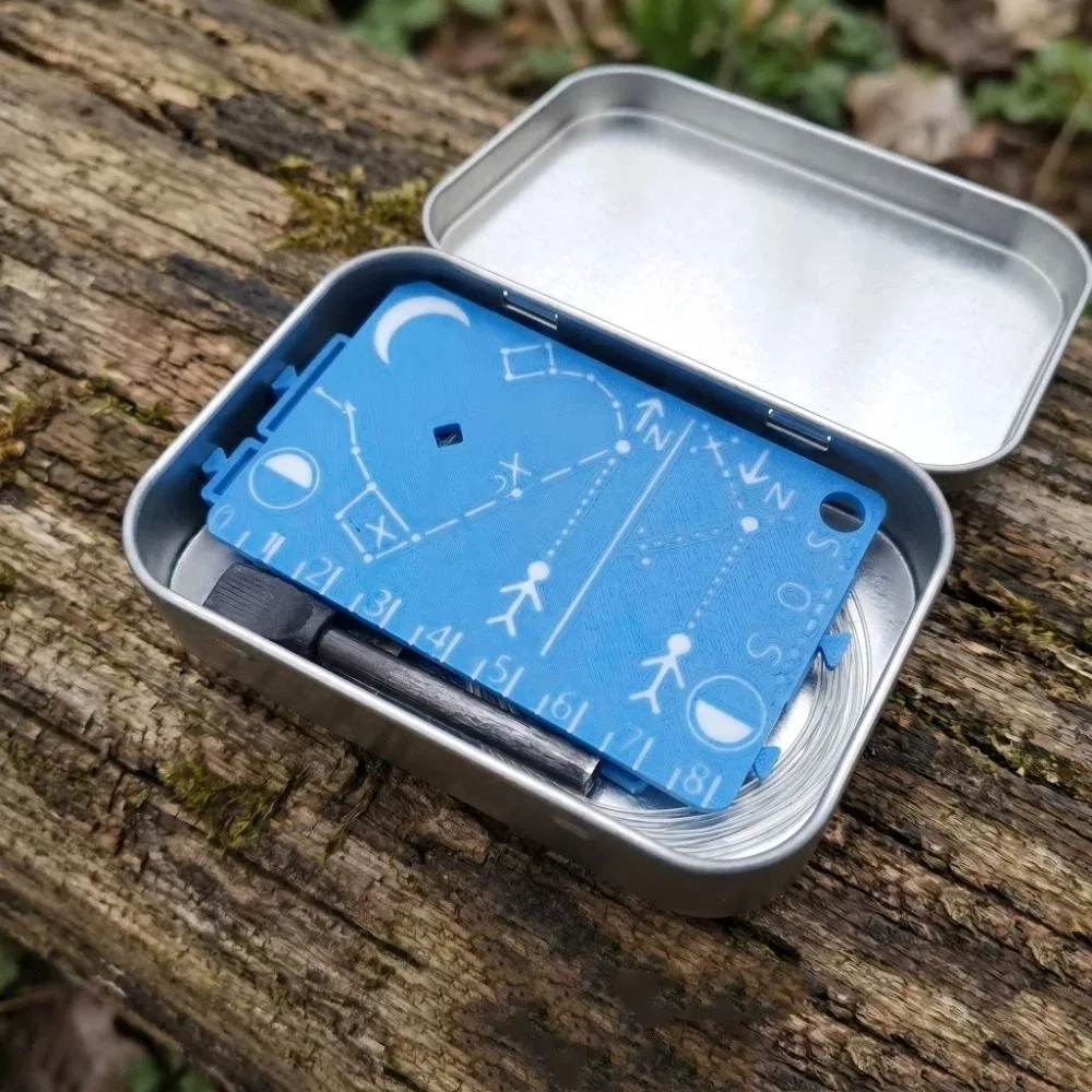 Portable Pocket Survival Guide Card Compact Size Mini Survival Reference Card Navigation Wallet Size Wilderness Navigation Card