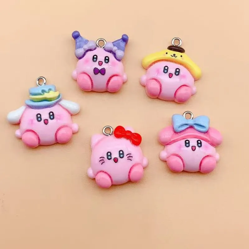 10pcs/Lot Resin Cartoon Charms For Bracelets Key Chain Earring Jewelry Making DIY Craft Pendants Handmade Dollhouse