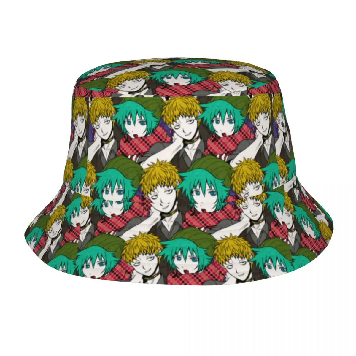 YTTD Shin Tsukimi Keiji Shinoji Bucket Hats Headwear Your Turn To Die Anime Game Fishing Fisherman Cap Hiking Bob Lightweight