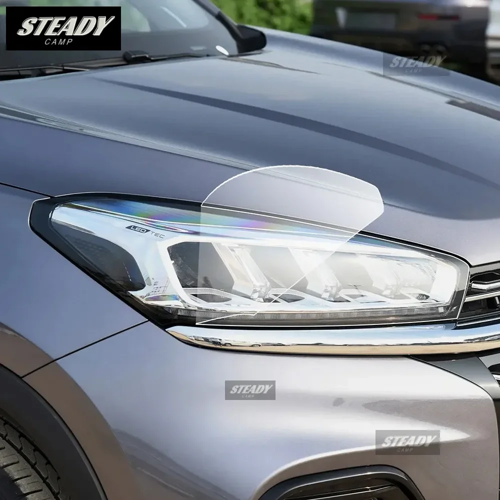 

For Chery 8 2021 2022 2023 2024 Car Headlight Film Rearview Protection Film TPU Pre-cut Anti-scratch Repair Smoked Clear