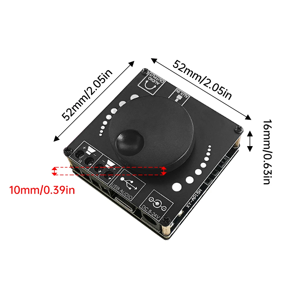 20W+20W Stereo Bluetooth Digital Audio Amplifier Board XY-AP15H Dual Channel Sound Power Amplifier AMP Module Home Theater