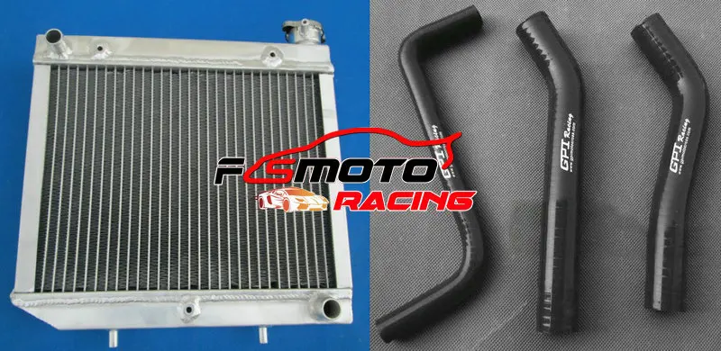 Aluminum radiator + Silicone hose FOR ATV Honda TRX450R TRX450 2004-2009 2005 2006 2007 2008 - view 2