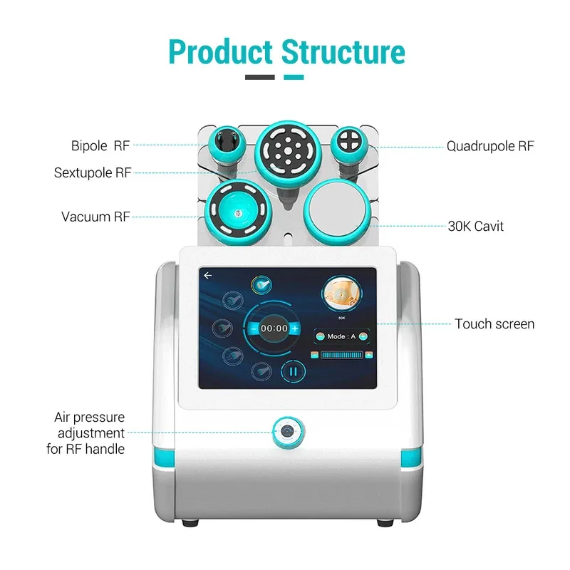 

5 in 1 Weight Loss Vacuum Cavitation System Ultrasonic Rf 40k or 80k Ultrasonic Cavitation Machine Beauty Salon Equipment