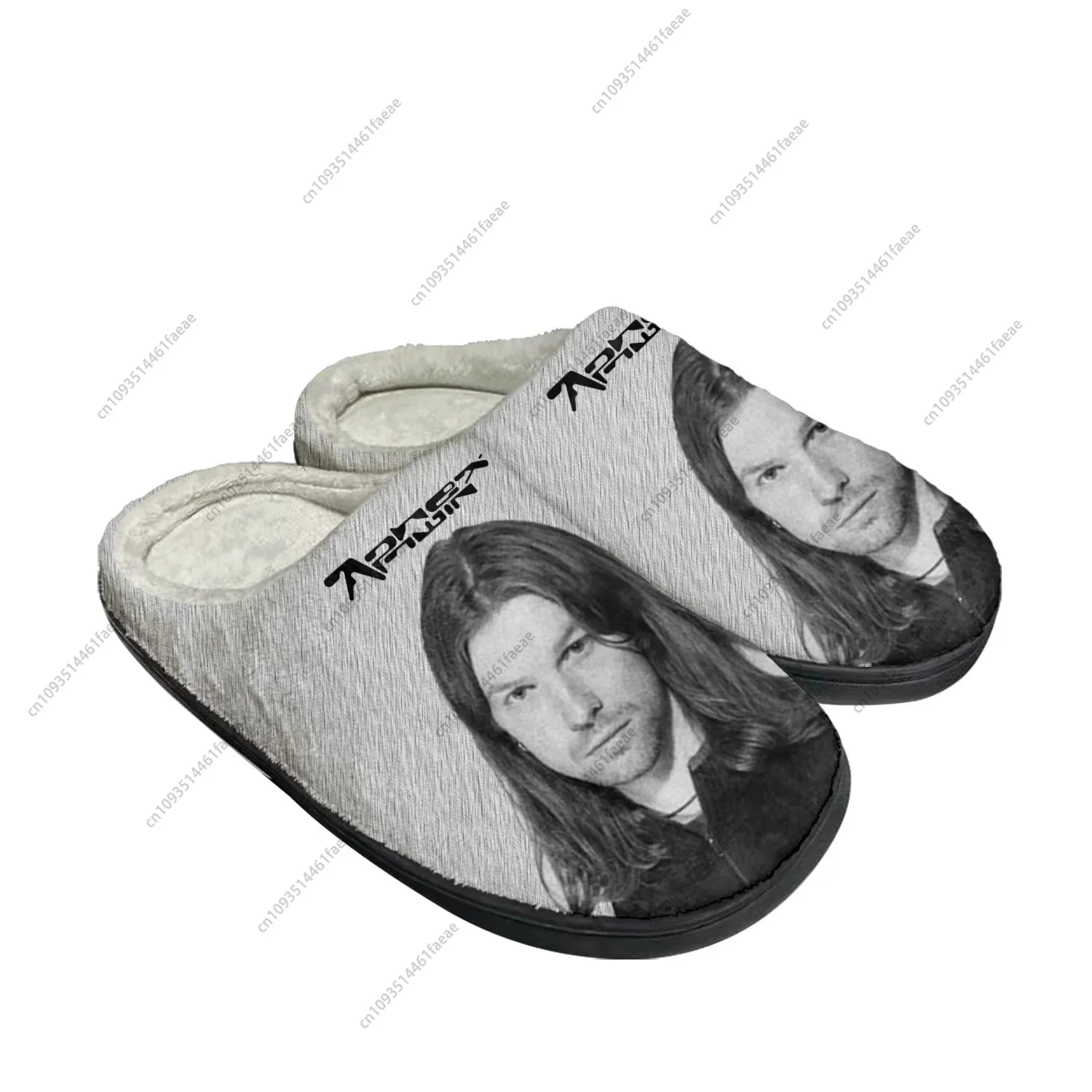 Aphex Twin Electronic Music Mixer Home Cotton Custom Slippers Mens Womens Sandals Plush Bedroom Keep Warm Shoe Thermal Slipper