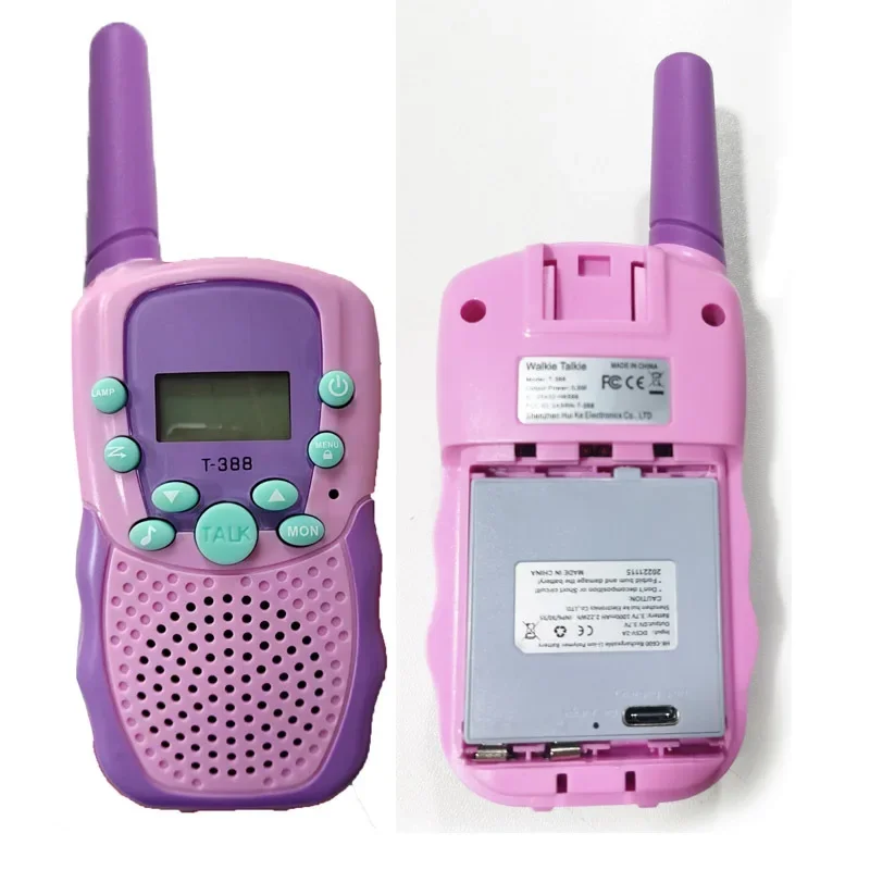 2023, перезаряжаемая детская рация T388, трансграничные товары, игрушка, рация, портативная уличная рация для родителей и детей Amazon