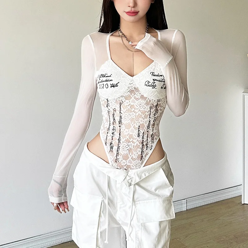 

2025 Early Autumn New Style Elegant Clothing Fashionably Sexy Personalized Textured Lace Openwork Solid Color One-Piece Dress