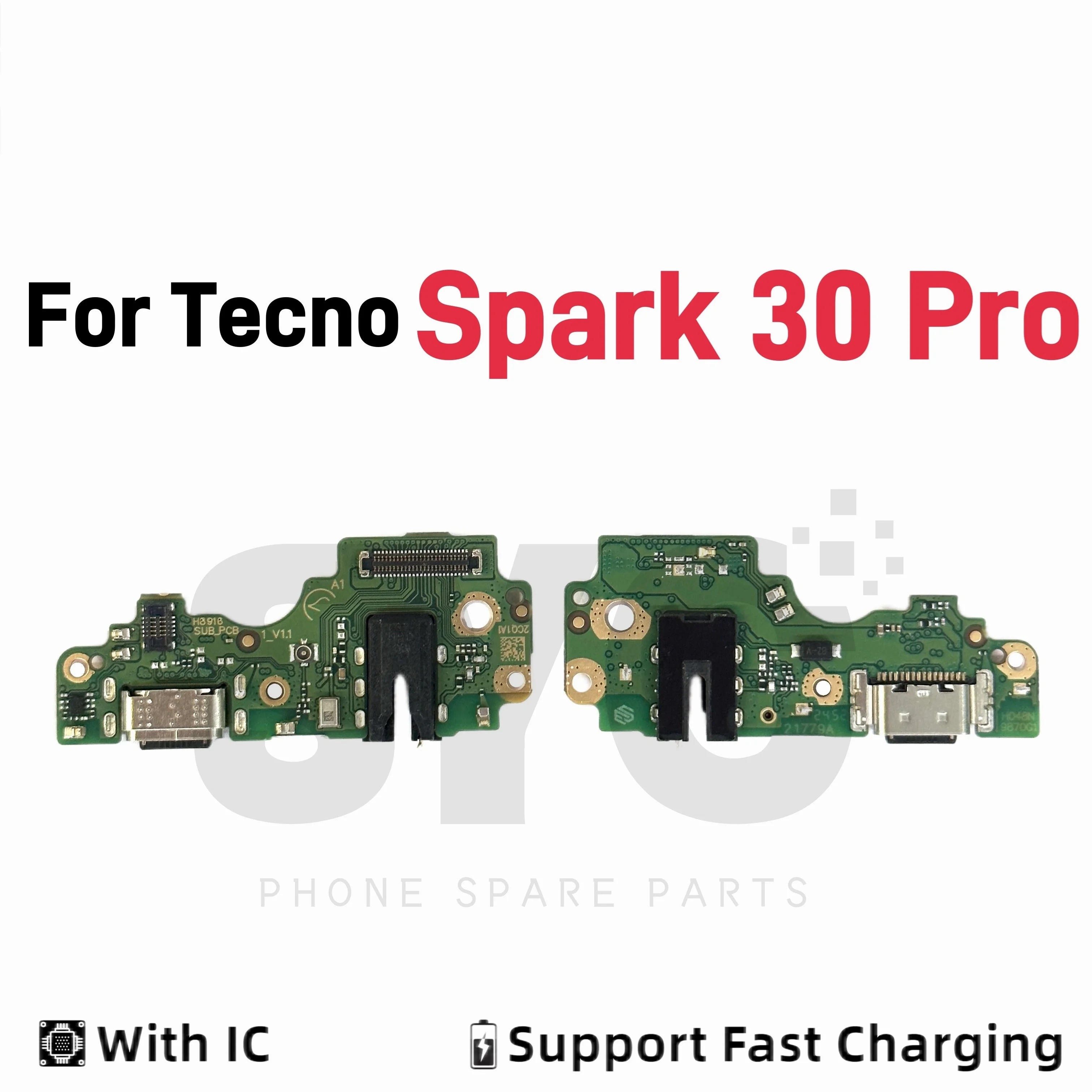 

SYC Good quality For Infinix Tecno Spark 30 Pro USB Charging Port Dock Connector Flex Cable