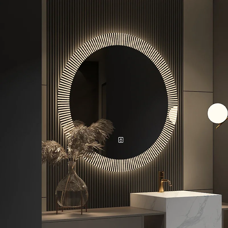 Children's Room Decoration Rooms 2000s Room Decor Home Decorative Wall Mirror With Lighting Infinite Tulips Live Remote Mirrors