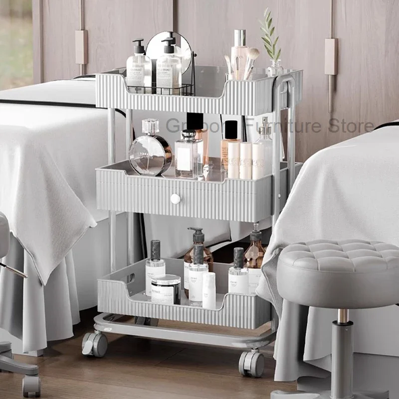 

Hairdressing Furniture Beauty Salon Nails Organizer Cart Wheels Hair Trolley Equipment Wooden Delivery Muebles Belleza Spa