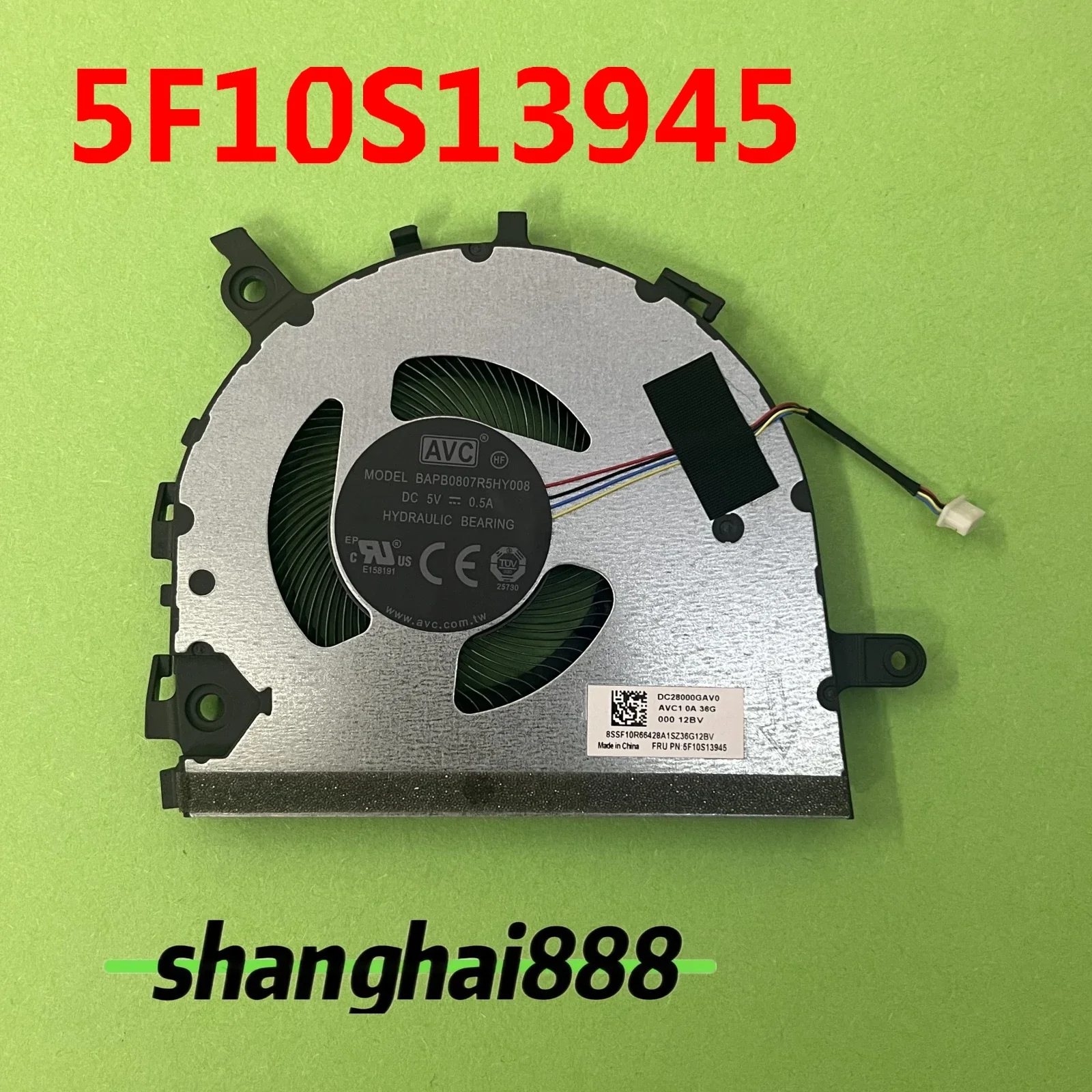 5F10S13945 CPU Cooling Fan For Lenovo Ideapad 3-14ITL6 14ADA6 14ALC6 82H7 82KT 14 G2-ITL ALC 82KA 82KC S14 G2 ITL 82MU