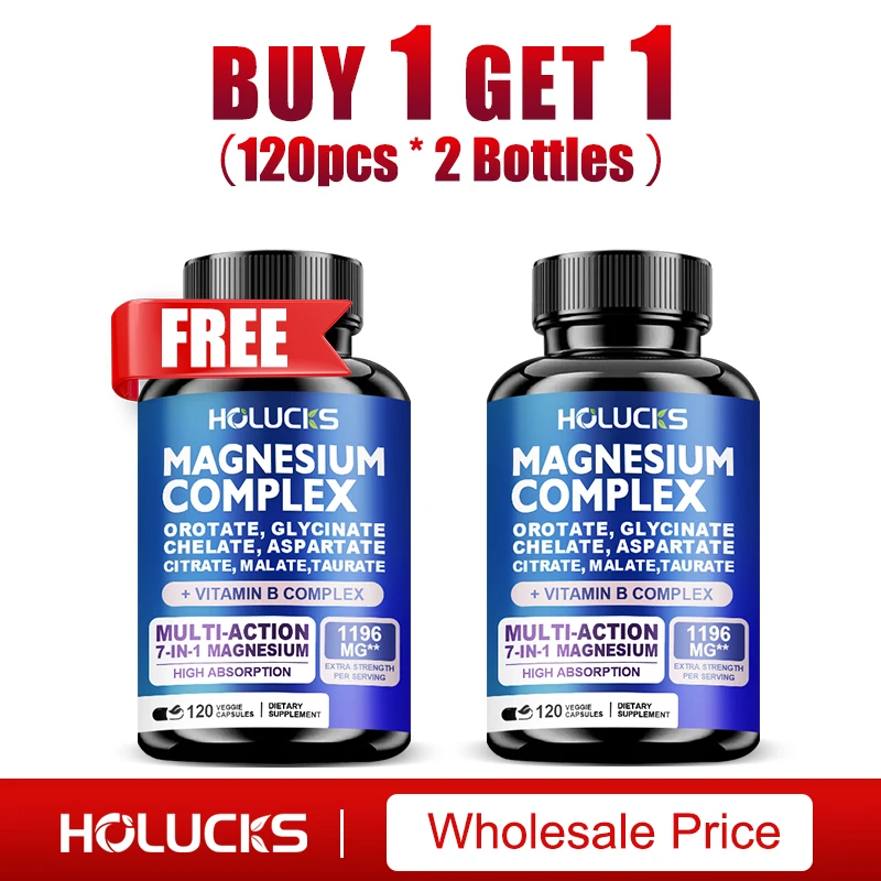 

Magnesium Complex Supplements, Support Bone Strength & Muscle, Deep Sleep, Promotes Brain Health, Stress & Anxiety Relief