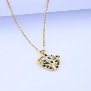 扭曲鏤空心形項鍊吊墜豹紋皮繩鏈女士女孩禮物時尚飾品熱銷派對禮物2025 10 最佳銷售 豹紋項鍊 - №10